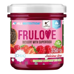 Frulove Dessert with Superfood, Strawberry & Raspberry with Chia - 350 grams