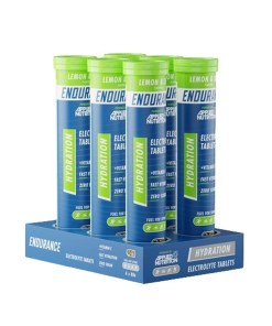 Endurance Hydration Electrolyte Effervescent Tablets, Lemon & Lime - 6 x 20 tabs