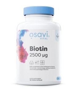 Biotin, 2500mcg - 180 vegan caps