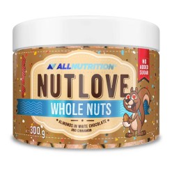 Nutlove Whole Nuts, Almonds in White Chocolate & Cinnamon - 300 grams