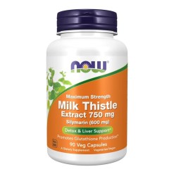 NOW Foods Milk Thistle Extract, 750mg Maximum Strength - 90 vcaps