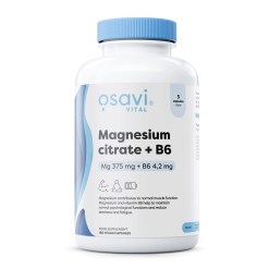 Magnesium Citrate + B6, 375mg + 4.2mg - 180 vcaps