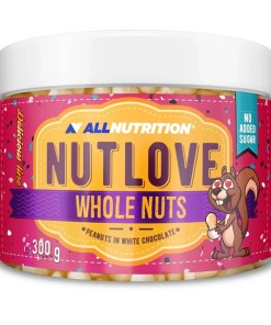 Nutlove Whole Nuts, Peanuts in White Chocolate - 300 grams