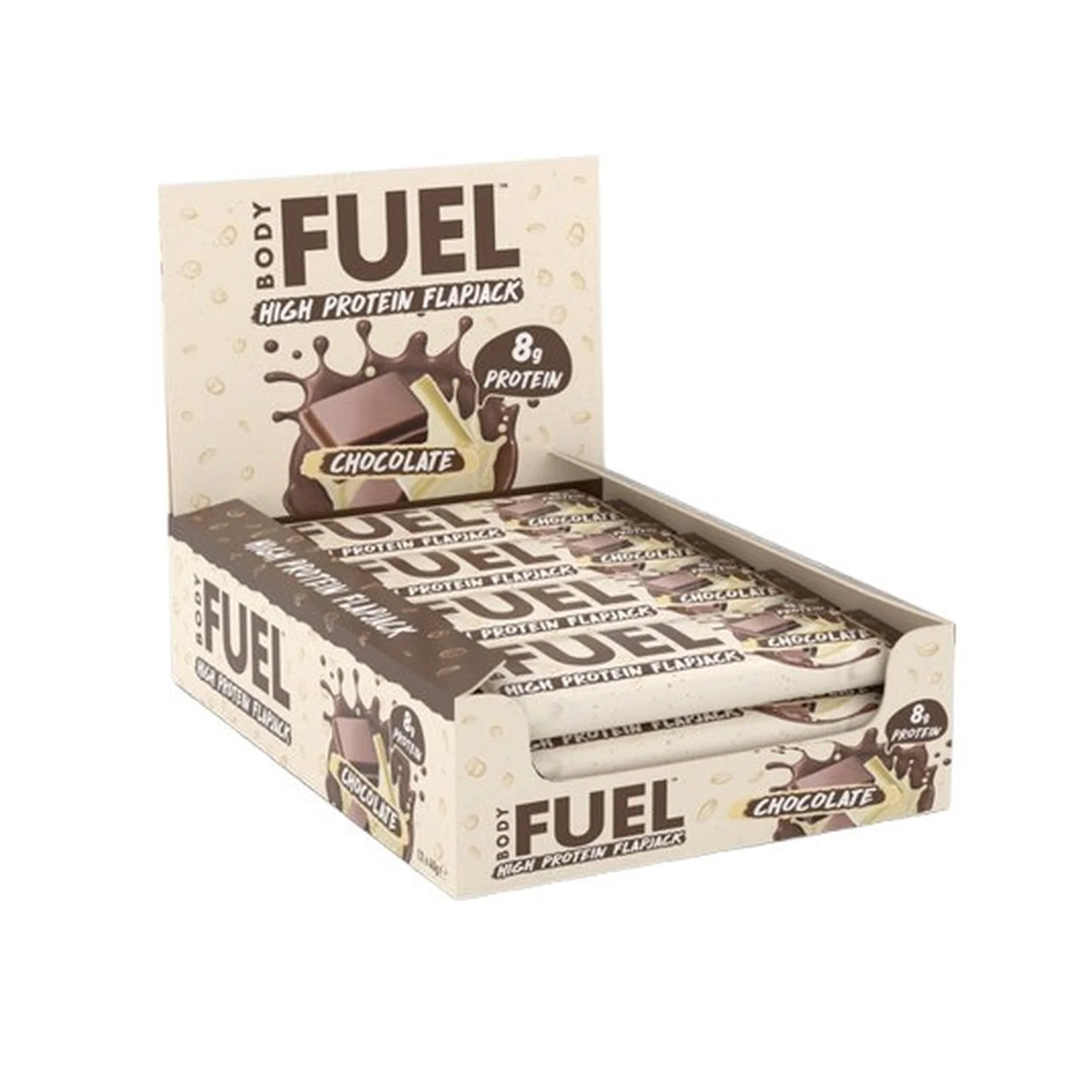 Bodyfuel Flapjack, Chocolate - 12 x 40g
