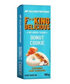 Fitking Delicious Donut Cookie, Coconut and Caramel - 128 grams