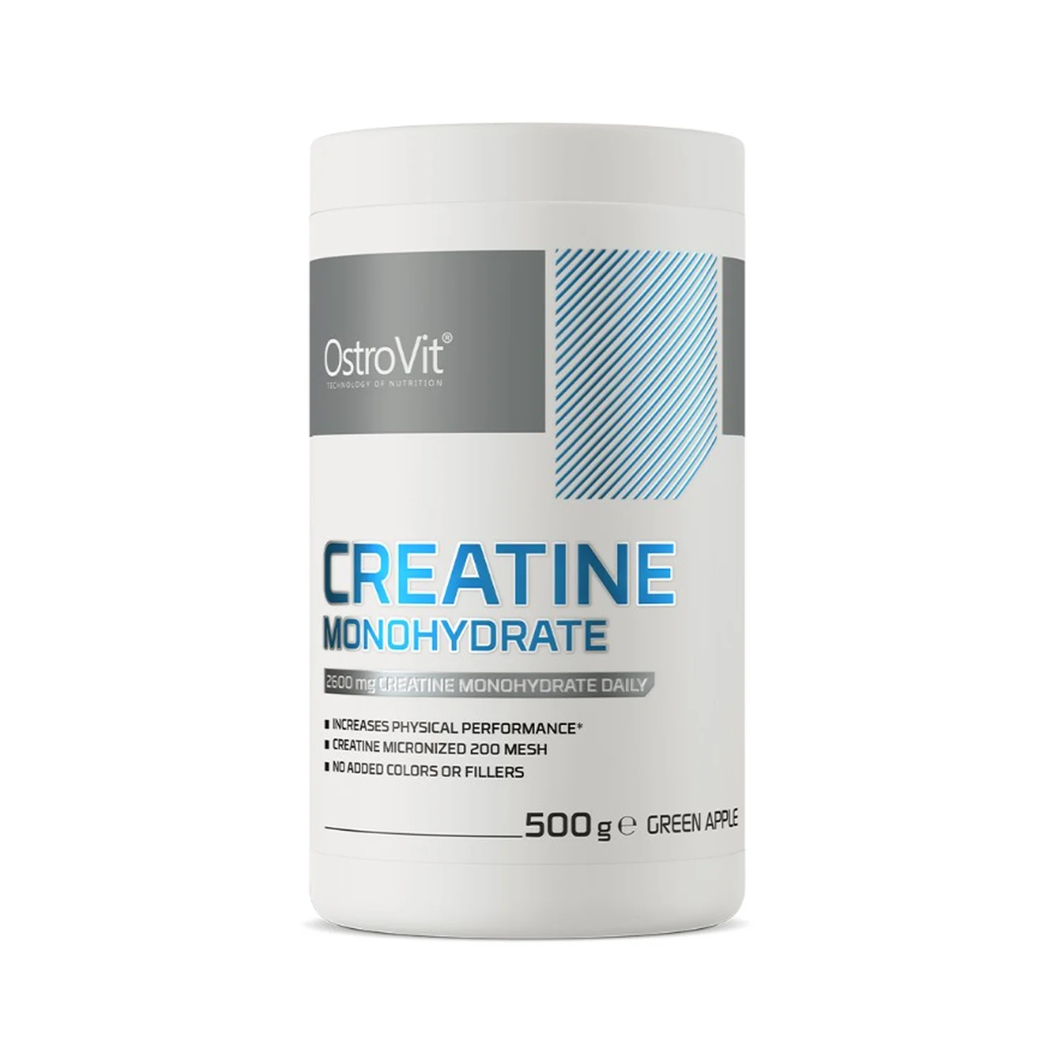 OstroVit Creatine Monohydrate, Green Apple - 500 grams