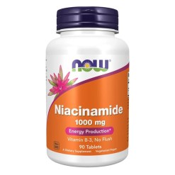 NOW Foods Niacinamide, 1000mg - 90 tablets