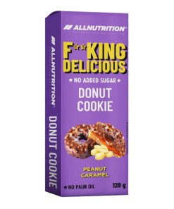 Fitking Delicious Donut Cookie, Peanut Caramel - 128 grams