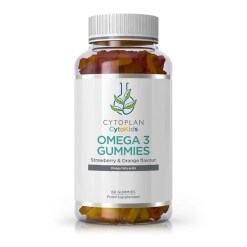 Cytoplan Kid's Omega 3 Gummies, Strawberry & Orange - 60 gummies