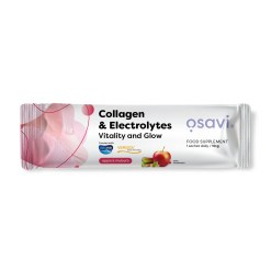 Osavi Collagen Electrolytes Vitality and Glow, Apple & Rhubarb - 10 grams (1 serving)