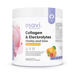 Osavi Collagen Electrolytes Vitality and Glow, Orange & Grapefruit - 300 grams