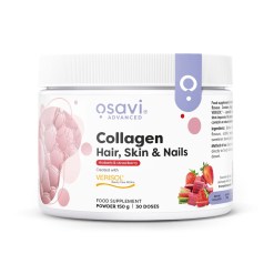 Osavi Collagen Peptides (Hair Skin & Nails), Rhubarb & Strawberry - 150 grams