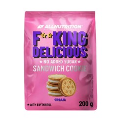 Fitking Delicious Sandwich Cookie, Cream - 200 grams