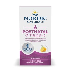 Nordic Naturals Postnatal Omega-3, 1120mg Lemon - 60 softgels