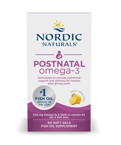 Postnatal Omega-3, 1120mg Lemon - 60 softgels