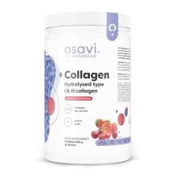 Collagen Hydrolysed Type I & III, Cherry & Strawberry - 660 grams