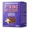 Fitking Delicious Waffles, Vanilla Flavour with Cocoa - 180 grams