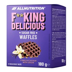 Fitking Delicious Waffles, Vanilla Flavour with Cocoa - 180 grams