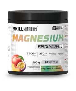 Magnesium Bisglycinate Powder, Passion Fruit-Peach - 480 grams