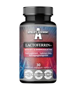 Lactoferrin+ with Vit C & Arabinogalactan - 30 caps