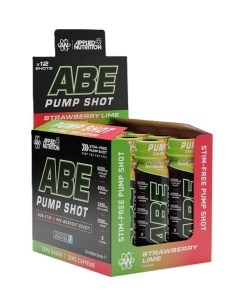 ABE Pump Shot, Strawberry Lime - 12 x 100 ml.