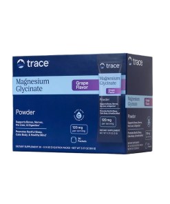 Magnesium Glycinate Powder Stick Packs, Grape - 30 x 3g
