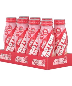 High Protein Shake, Strawberries & Cream - 8 x 500 ml.