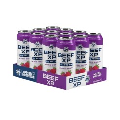 Applied Nutrition Beef XP Cans, Mixed Berry - 12 x 500 ml.