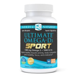 Nordic Naturals Ultimate Omega-D3 Sport, 1480mg Lemon - 60 softgels