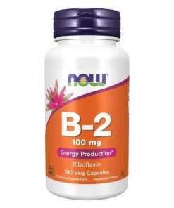 Vitamin B-2 Riboflavin, 100mg - 100 vcaps