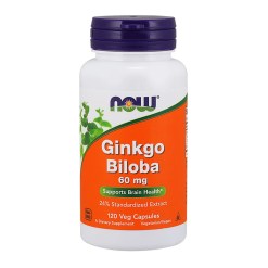 NOW Foods Ginkgo Biloba, 60mg - 120 vcaps