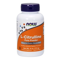 NOW Foods L-Citrulline, Pure Powder - 113 grams