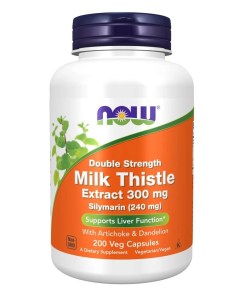 Milk Thistle Extract with Artichoke & Dandelion, 300mg Double Strength - 200 vcaps