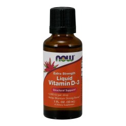 NOW Foods Vitamin D-3 Liquid, 1000 IU (Extra Strength) - 30 ml.