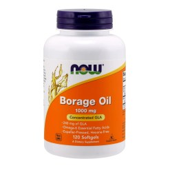 NOW Foods Borage Oil, 1000mg - 120 softgels