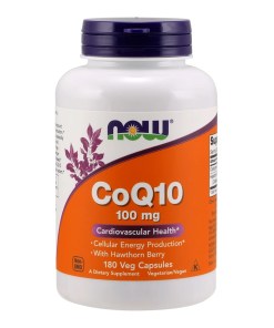 CoQ10 with Hawthorn Berry, 100mg - 180 vcaps