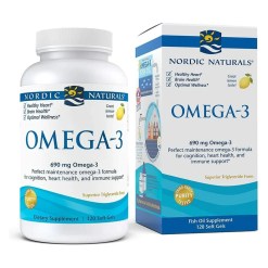 Nordic Naturals Omega-3, 690mg Lemon (EAN 768990027604) - 120 softgels