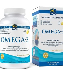 Omega-3, 690mg Lemon (EAN 768990027604) - 120 softgels