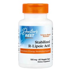Stabilized R-Lipoic Acid, 100mg - 60 vcaps