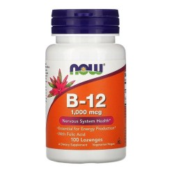 NOW Foods Vitamin B-12, 1000mcg - 100 lozenges