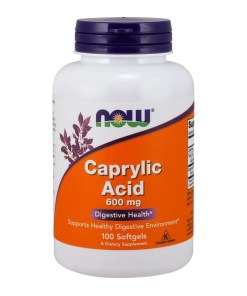 Caprylic Acid, 600mg - 100 softgels