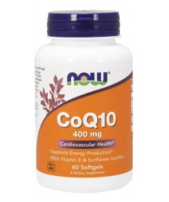 CoQ10 with Lecithin & Vitamin E, 400mg - 60 softgels