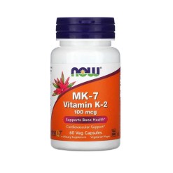 NOW Foods MK-7 Vitamin K-2, 100mcg - 60 vcaps