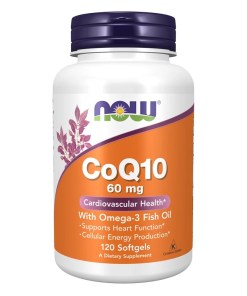 CoQ10 with Omega-3, 60mg - 120 softgels