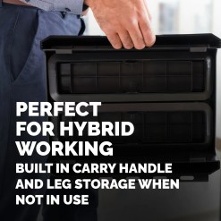 Fellowes Computer Monitor Stand with 3 Height Adjustments - Breyta Monitor Riser with Cable Management - Ergonomic Adjustable Monitor Stand for Computers - Max Weight 15KG - Black - image 6