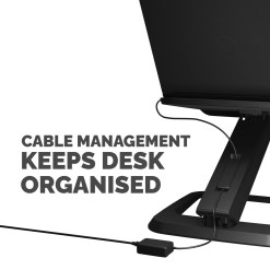 Fellowes Laptop Stand for Desk - Hana LT Laptop Stand for the Home and Office - Adjustable Laptop Stand with 3 Height Adjustments - Max Monitor Size 19