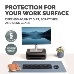Fellowes Computer Desk Mat with Non-Slip Base Breyta Desk Mat with Antibacterial Protection Marine - image 5