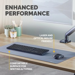 Fellowes Computer Desk Mat with Non-Slip Base Breyta Desk Mat with Antibacterial Protection Marine - image 6