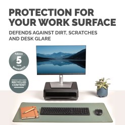 Fellowes Computer Desk Mat with Non-Slip Base Breyta Desk Mat with Antibacterial Protection Sage - image 5