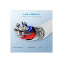 Ugreen 10493 lightning cable 1 m White - image 2